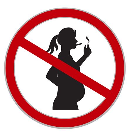 No smoking while pregnant sign ~ Illustrations ~ Creative Market