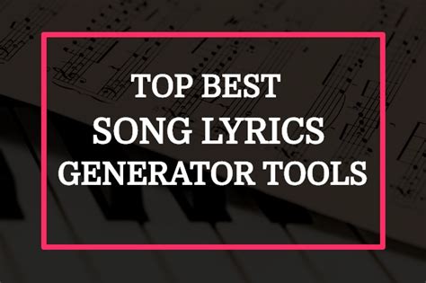 06 Mejor generador de letras de canciones en línea 【 2022