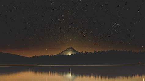 3840x2160 Starry Night Sky Near Lake 4k Wallpaper Hd Nature 4k