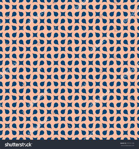 Curved Geometric Seamless Pattern Vector Background Stock Vector