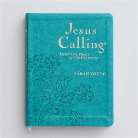 Sarah Young Jesus Calling Large Deluxe Edition Teal Jesus
