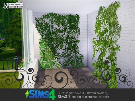 Sims 4 Vines Cc Mod The Sims Vines For Fences Morning Glory And