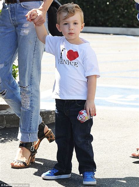 January Jones Dresses Son Xander In Comic Book Shirt After Her Heroic Costume Daily Mail Online