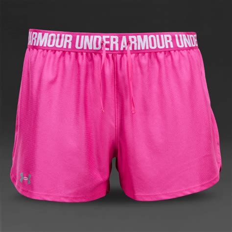 Under Armour Womens Play Up Shorts Womens Clothing Rebel Pink Prodirect Soccer