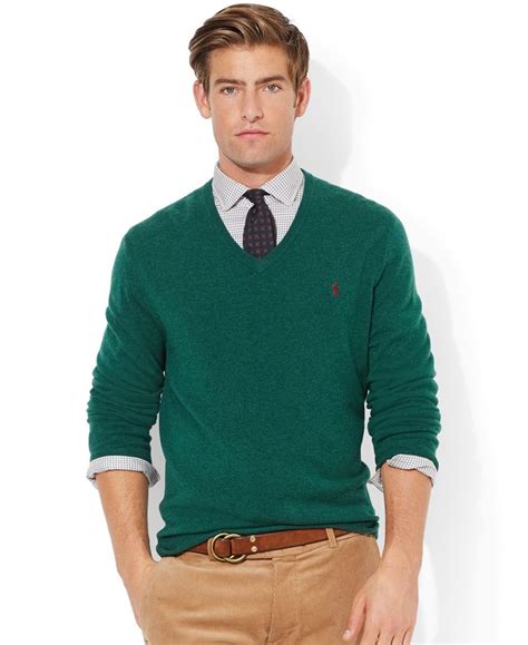 Polo Ralph Lauren Loryelle Merino Wool V Neck Sweater Sweaters Men Macy S Mens Outfits