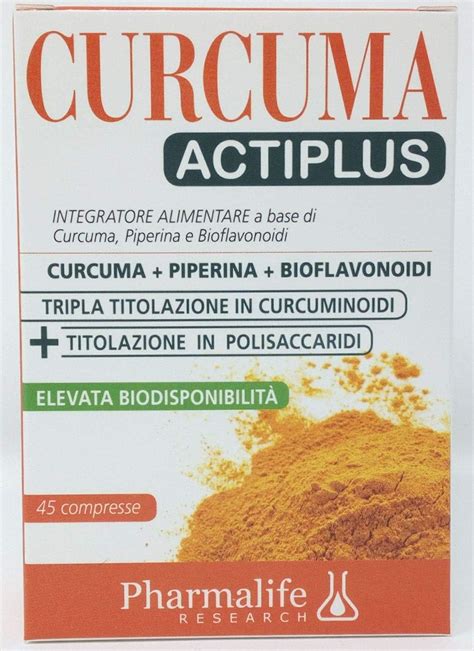 Pharmalife Curcuma Actiplus 45 Compresse Integratore Di Curcuma