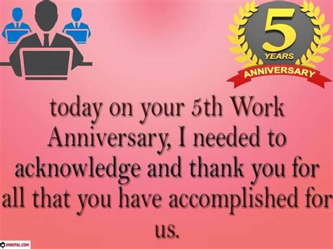 145 Congratulations Messages For Completing 5 Years Of Service In