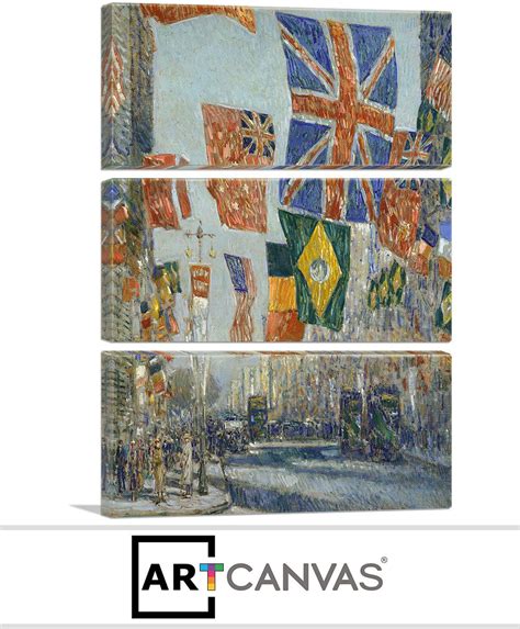 Avenue Of The Allies Great Britain 1918 Canvas Art Print For Sale
