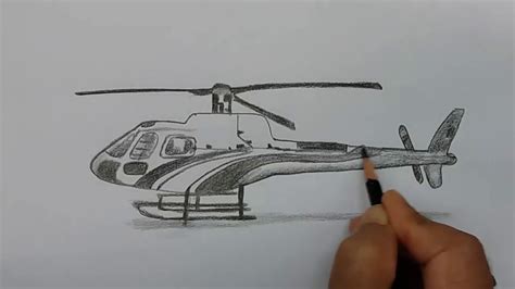 How To Draw Helicopter Step By Step Youtube