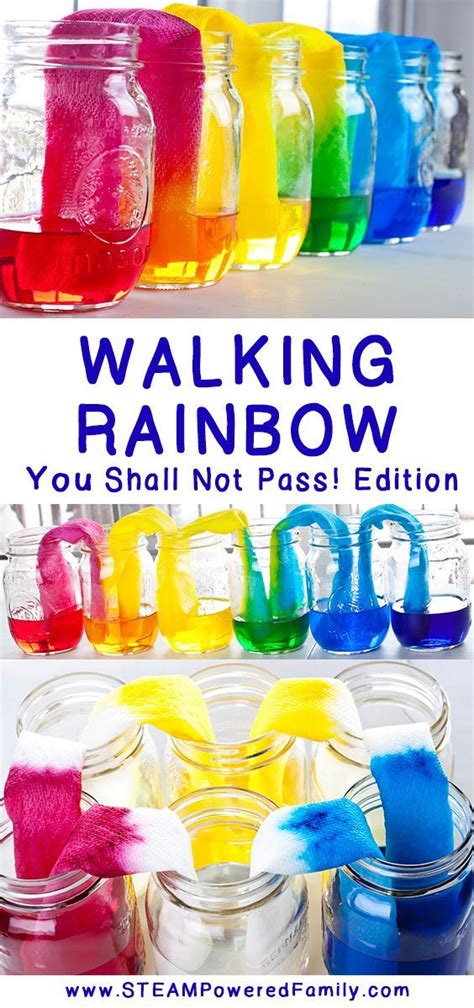 Walking Rainbow Science Experiment You Shall Not Pass Science