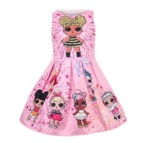 2019 Lol Dolls Baby Dresses Cute Elegant Dress Kids Children Clothes