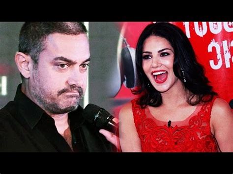 Sunny Leone S Shocking Reaction On Aamir Khan S Leave India Comment Youtube