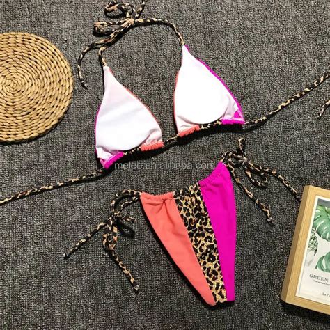 Neue Sexy Dreieck Push Up Brazilian Bikini Set Gebunden String Bikinis
