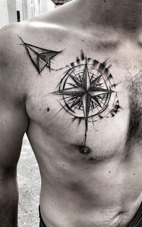 How To Make The Most Of A Collarbone Tattoo Tattoos For Guys Compass