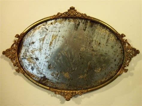 Vintage Antique Oval Brass Picture Frame