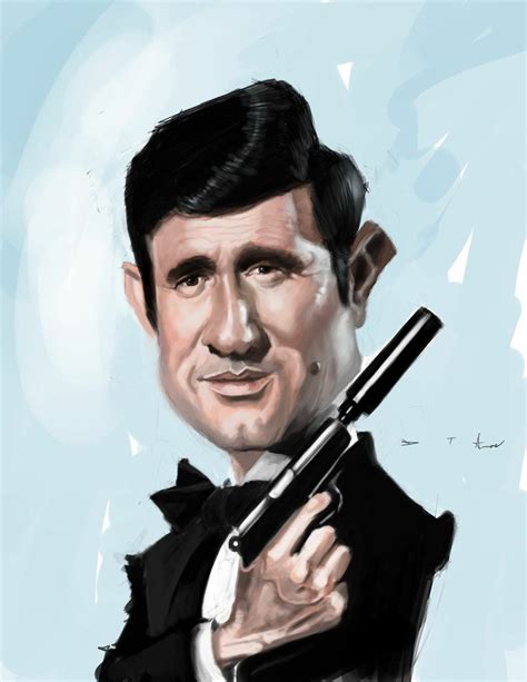 George Lazenby As James Bond In 2020 Celebrity Caricatures
