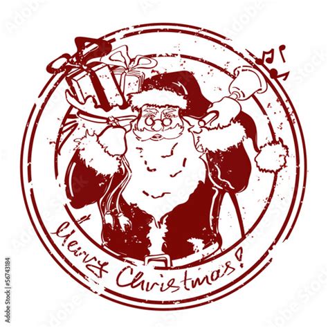Stamp With Santa Claus Stock Image And Royalty Free Vector Files On Fotolia Com Pic