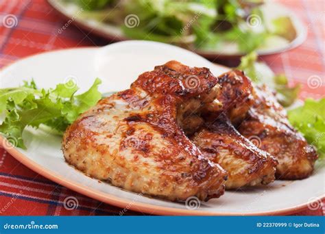 Roasted Chicken Wings Stock Image Image Of Photograph 22370999