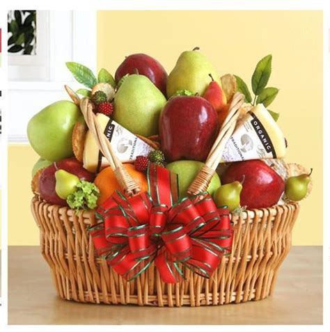 Organic Fresh Fruit Christmas T Basket Fruit Basket T Gourmet