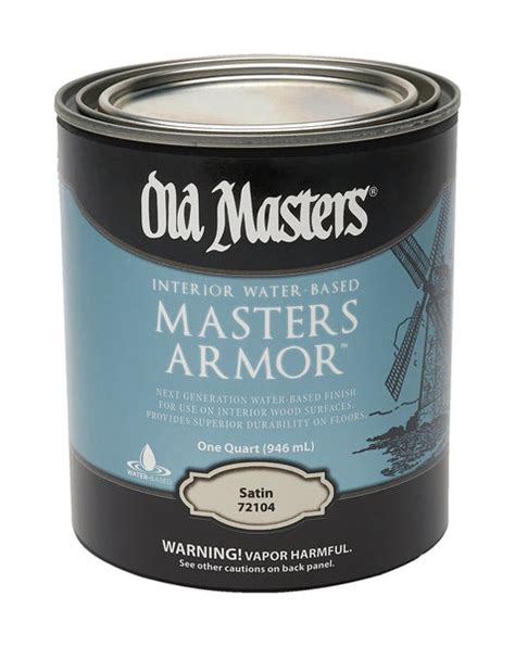 Old Masters Masters Armor Satin Clear Water Based Floor Finish 1 Qt