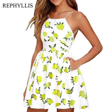 Rephyllis Women Summer Sexy Halter Back Floral Party Cocktail Club Mini Swing Beach Dresses