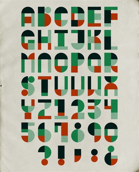 Modular Typography By Antonio Rodrigues Jr Via Behance Typography