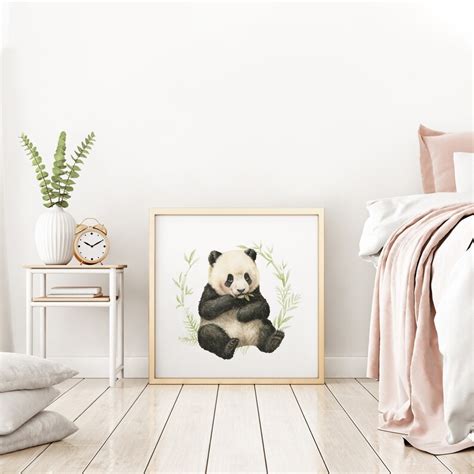 Baby Panda Cub Panda Nursery Print Nursery Decor Kids Etsy