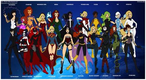 Female Super Heros Dc Comics Women Female Dc Characters Dc Comics