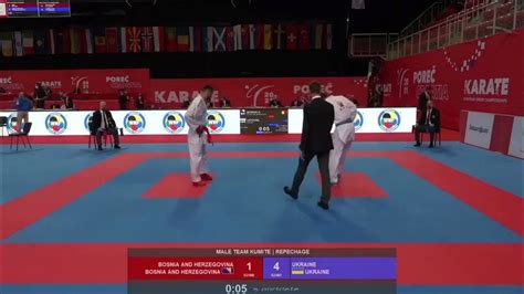 European Karate Championships Kroatien 2021 Männer Kumite Team Youtube