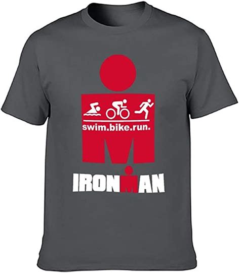Ironman Triathlon Finisher Cycle Run Swim Gym Sports Wear T Shirt Dark