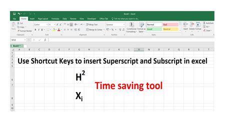 Superscript And Subscript Shortcut In Excel Easy Way Youtube