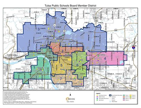 Tulsa Public Schools District Boundary Map