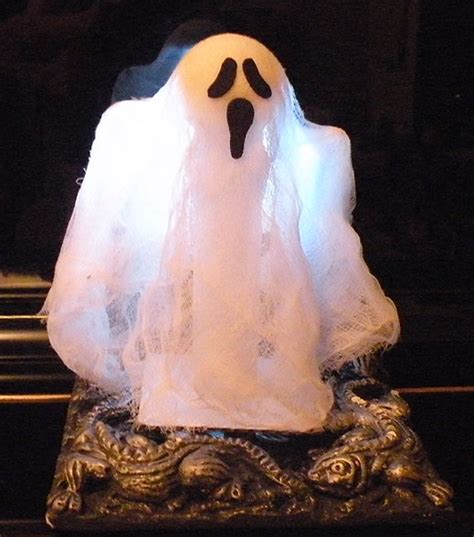 Paper Towel Roll Ghost Decoration Gina Tepper