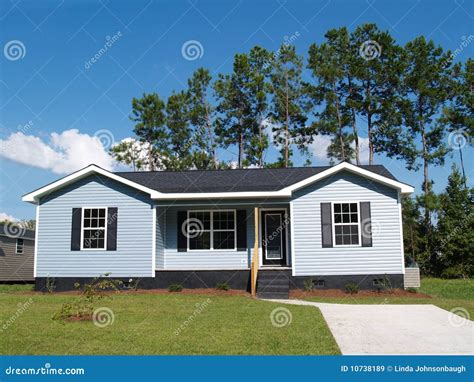 Blue Low Income Home Royalty Free Stock Images Image 10738189