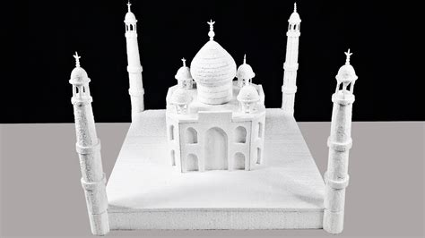 How To Make A Model Of Taj Mahal Diy Thermocol Taj Mahal Youtube