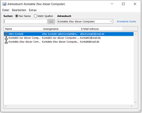 Adressbücher Und Kontakte In Outlook Zusammenhänge
