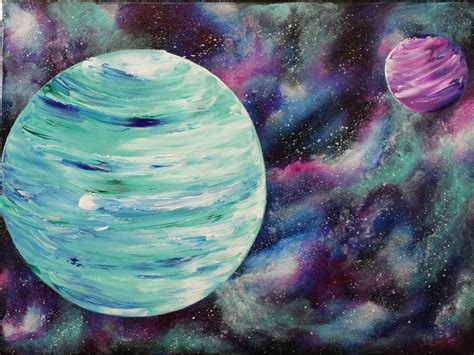 Planets Abstract Painting