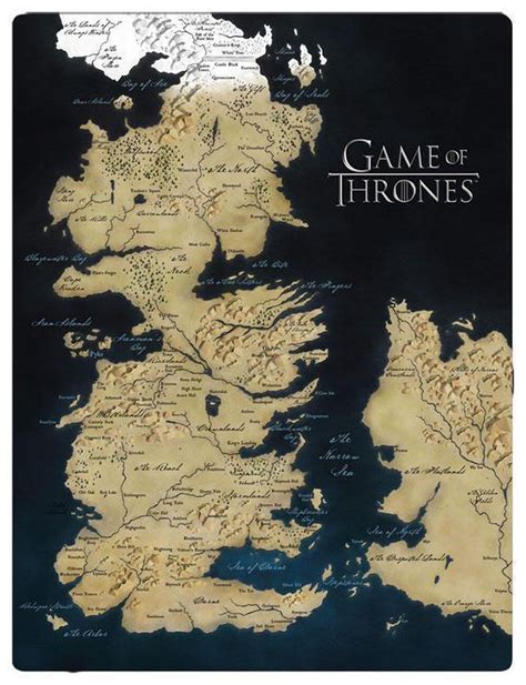 Game Of Thrones Map Of Westeros Blanket Black Fye