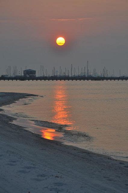 Gulfport Sunrise Over The Harbor