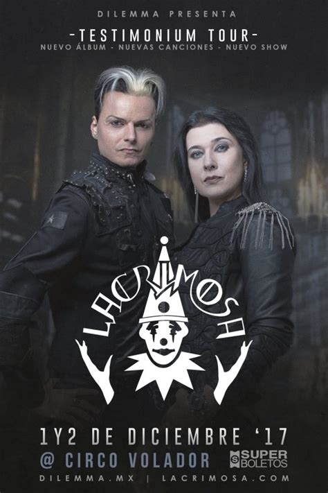 Lacrimosa Regresa A México Para Presentar Testimonium Trackermx