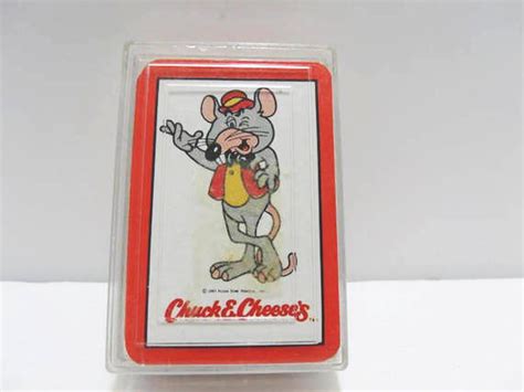 Rare Chuck E Cheeses Miniature Playing Cards From Pizza Etsy