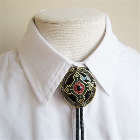 Bolo Tie For Men Vintage Antique Bronze Keltic Celtic Cross Bolo Tie