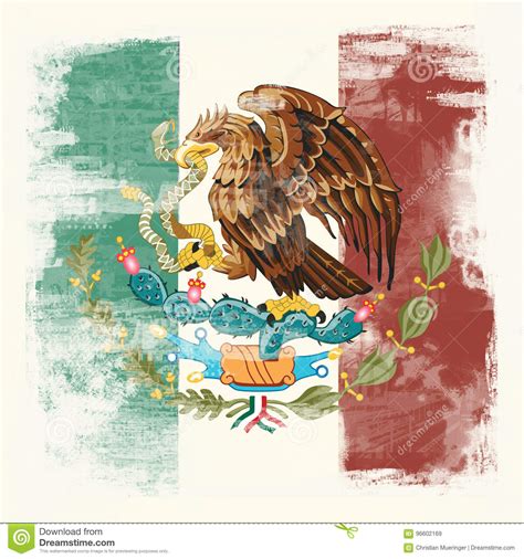 Grunge Flag Of Mexico Stock Illustration Illustration Of Mexican