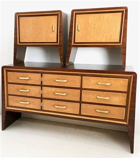 This unbelievable bedroom set is from sometime in the 1940s. Pair of Stunning Nightstands by Guglielmo Ulrich, Italy ...