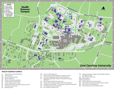 East Carolina University Campus Map Map Of Western Hemisphere