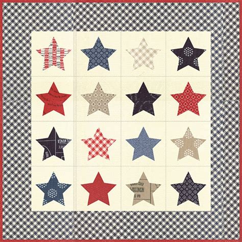 Sixteen Stars Mini Quilt Pattern By Sweetwaterstar Mini Etsy