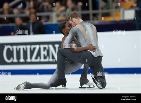 Vanessa James And Morgan Cipres From France During 2018 European Figure Skating Championships