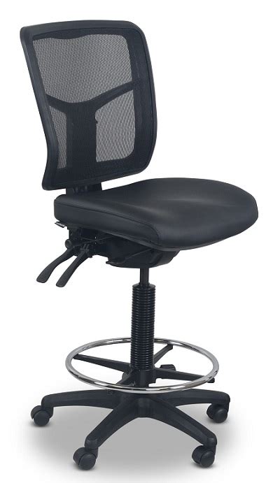 Mandr Commercial Furniture Pu Chairs Mirae Pu Medium Back Drafting Chair