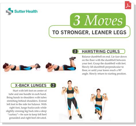Toned Legs Workout Sutter Health