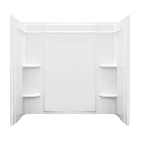whirlpool and air bubble woodbridge deluxe acrylic freestanding bathtub combine with whirlpool and air bubble jets in one tub. Sterling Ensemble White Vikrell Bathtub Wall Surround Side ...